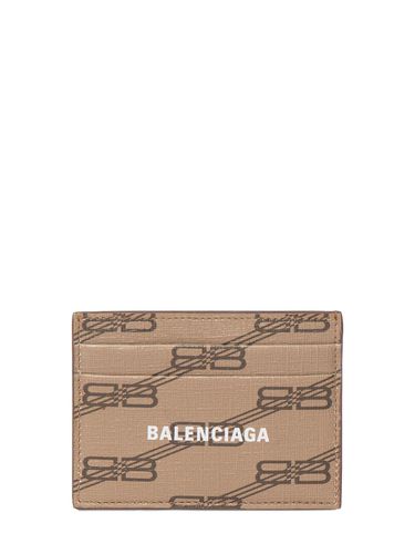 Logo Printed Faux Leather Card Holder - BALENCIAGA - Modalova