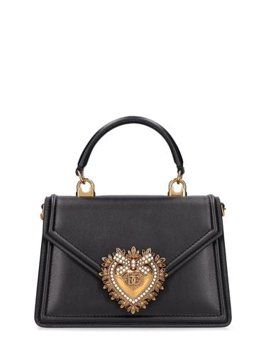 Bolso De Mano Mini Devotion De Piel - DOLCE & GABBANA - Modalova