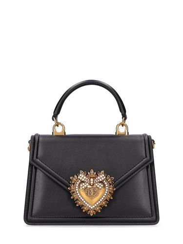 Mini Devotion Leather Top Handle Bag - DOLCE & GABBANA - Modalova