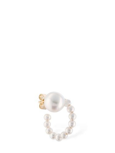 Lien De Perles Mono Earring - SOPHIE BILLE BRAHE - Modalova