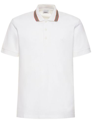 Pierson Icon Stripe Tb Cotton Polo - BURBERRY - Modalova