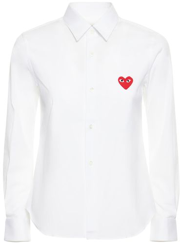 Logo Cotton Shirt - COMME DES GARÇONS PLAY - Modalova