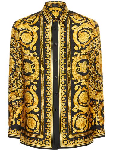 Bedruckte Bluse Aus Seidentwill - VERSACE - Modalova