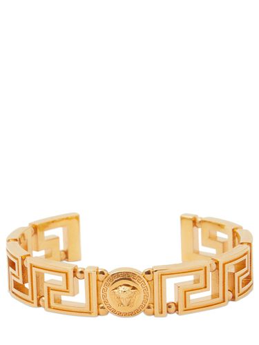 Greek Motif & Medusa Cuff Bracelet - VERSACE - Modalova