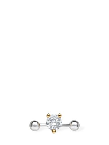 Kt Two-in-one Mono Earring - DELFINA DELETTREZ - Modalova