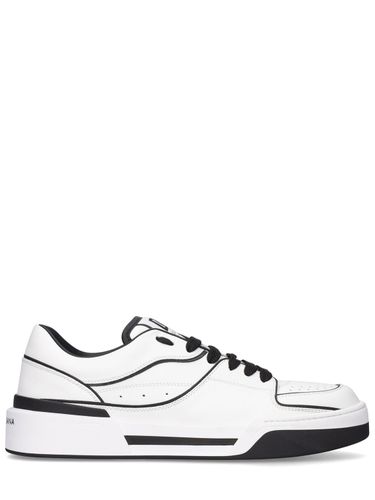 New Roma Leather Low Sneakers - DOLCE & GABBANA - Modalova