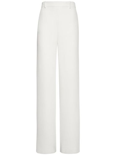 Silk Cady High Rise Wide Pants - VALENTINO - Modalova