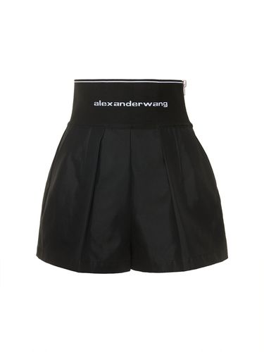 Shorts Sartoriali In Cotone E Nylon - ALEXANDER WANG - Modalova