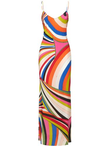 Vestito Iride In Crepe De Chine Stampato - PUCCI - Modalova