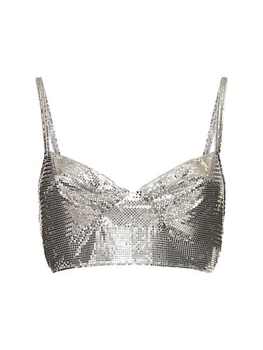 Mini Mesh Crop Top - RABANNE - Modalova