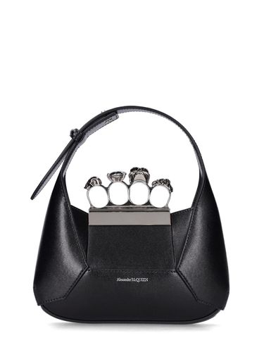 Bolso Hobo Mini Jewelled De Piel - ALEXANDER MCQUEEN - Modalova