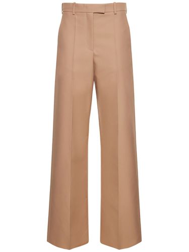 Techno Weave Mid Rise Wide Leg Pants - VALENTINO - Modalova