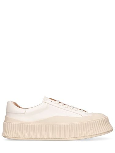 Mm Vulcanized Leather Sneakers - JIL SANDER - Modalova