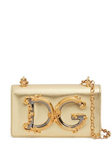 Bolso De Hombro Mini Dg Girl De Piel - DOLCE & GABBANA - Modalova