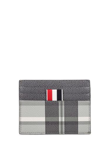 Single Leather Card Holder - THOM BROWNE - Modalova