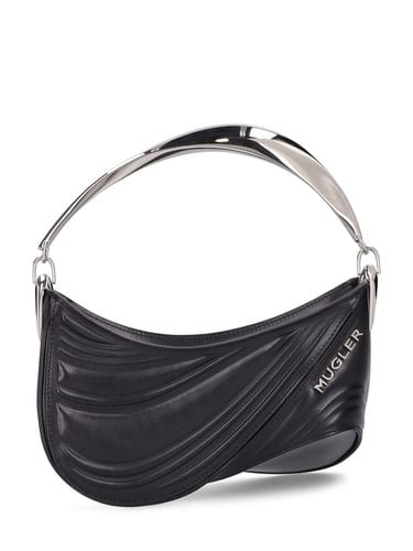 Spiral Embossed Leather Pouch - MUGLER - Modalova