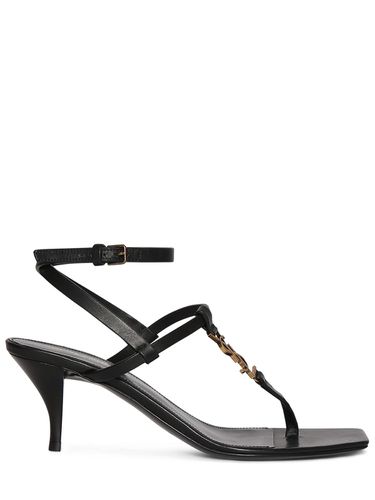 Mm Hohe Sandalen Aus Leder „cassandra“ - SAINT LAURENT - Modalova