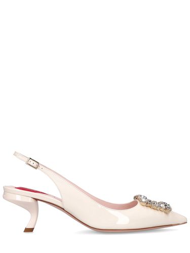 Mm Virgule Strass Leather Slingback - ROGER VIVIER - Modalova