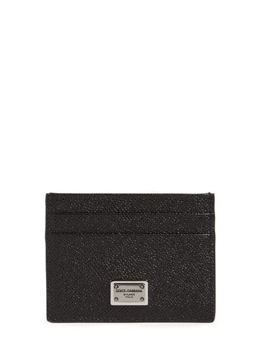 Porta Carte Di Credito In Pelle Con Logo - DOLCE & GABBANA - Modalova