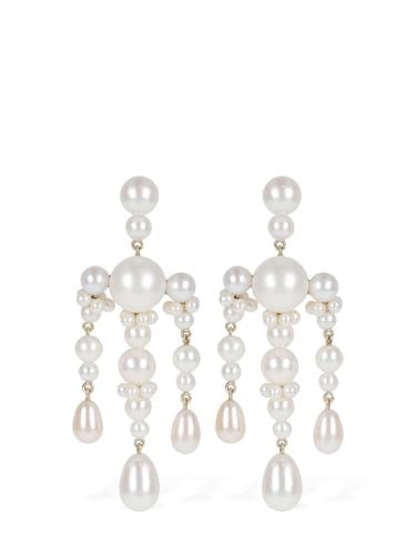 Pendientes 14kt & Pearl Jardin De Perle - SOPHIE BILLE BRAHE - Modalova