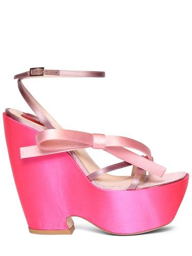 Mm Choc Bow Satin Wedges - ROGER VIVIER - Modalova