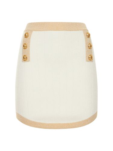 Viscose Knit Mini Skirt - BALMAIN - Modalova