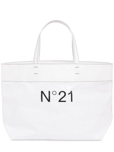 Bolso De Mano De Nylon Estampado Con Logo - N°21 - Modalova