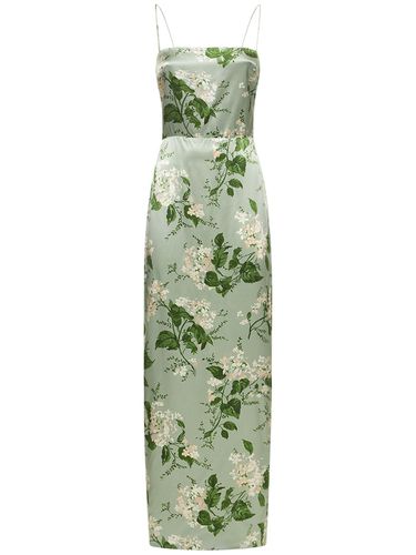 Frankie Printed Silk Satin Long Dress - REFORMATION - Modalova