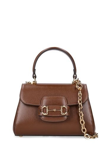 Horsebit Leather Top Handle Bag - GUCCI - Modalova