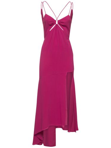 Layla Stretch Silk Georgette Midi Dress - THE ANDAMANE - Modalova