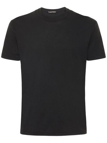 Cotton Blend Crewneck T-shirt - TOM FORD - Modalova