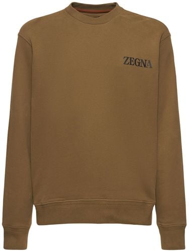 Sudadera De Felpa De Algodón - ZEGNA - Modalova