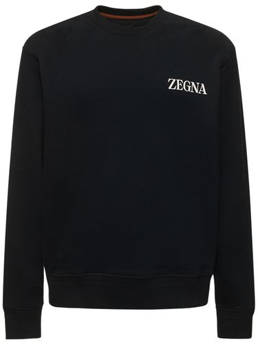 Sudadera De Felpa De Algodón - ZEGNA - Modalova