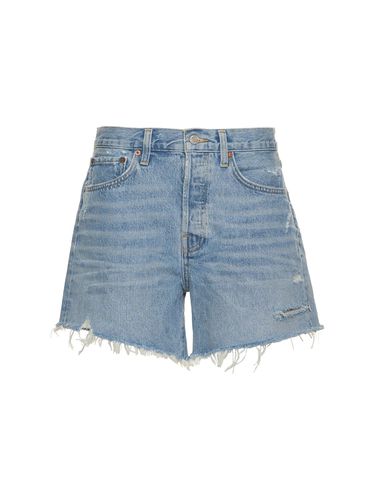 Parker Long Cotton Denim Shorts - AGOLDE - Modalova