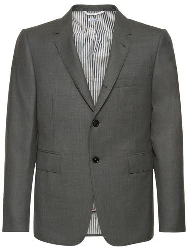 Einreihiger Blazer Aus Wolle - THOM BROWNE - Modalova