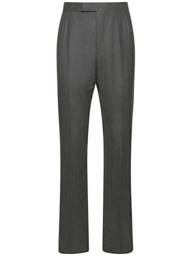 Gerade Hose Aus Wolle - THOM BROWNE - Modalova