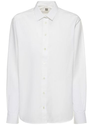 Signature Crisp Cotton Shirt - TOTEME - Modalova