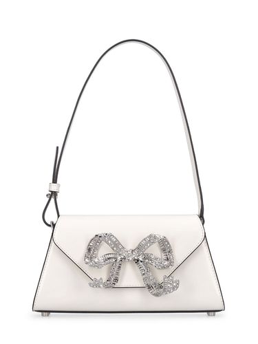 Mini Bow Leather Shoulder Bag - SELF-PORTRAIT - Modalova