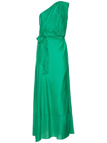 Habotai One Shoulder Long Silk Dress - FORTE_FORTE - Modalova