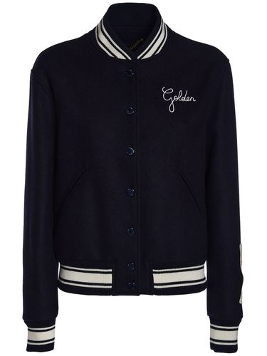 Chaqueta Bomber De Lana - GOLDEN GOOSE - Modalova