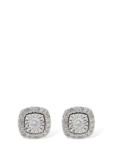 Pendientes De Oro 18kt Y Diamantes - BLISS - Modalova