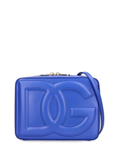 Large Logo Leather Camera Bag - DOLCE & GABBANA - Modalova