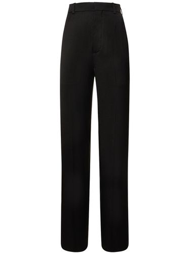 Gertie High Waist Satin Straight Pants - ANN DEMEULEMEESTER - Modalova