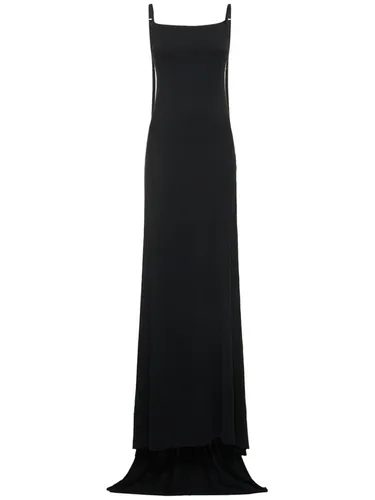 Hortense Jersey Open-back Long Dress - ANN DEMEULEMEESTER - Modalova