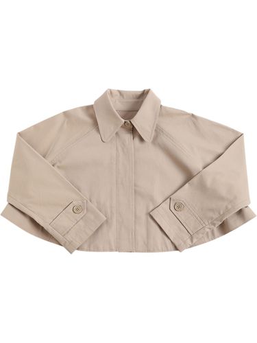 Chaqueta De Gabardina De Algodón - MM6 MAISON MARGIELA - Modalova