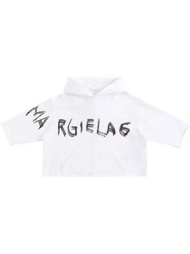 Sudadera De Algodón Con Capucha Y Logo - MM6 MAISON MARGIELA - Modalova