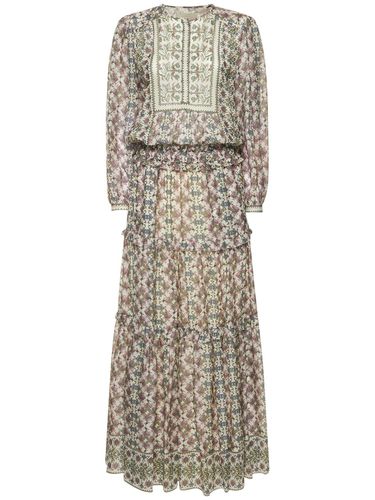 Mafezia Printed Silk Midi Dress - ISABEL MARANT - Modalova