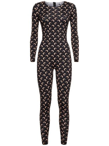 Moon Printed Jersey Jumpsuit - MARINE SERRE - Modalova