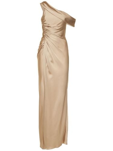 Sahara Satin Long Dress W/slit - SIMKHAI - Modalova