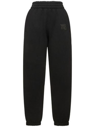 Pantaloni In Felpa Di Cotone - ALEXANDER WANG - Modalova